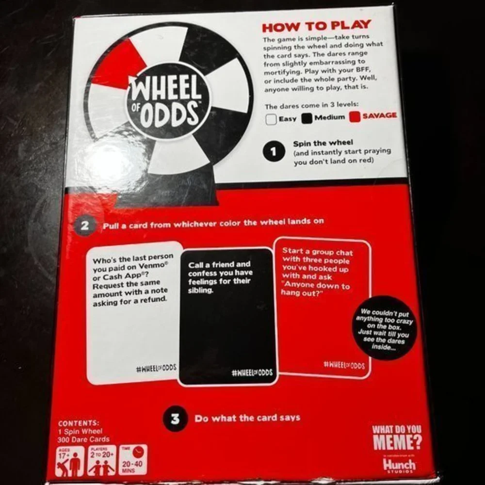 Adult Party Game /‎ Wheel of Odds (Age 17+) (kpg)